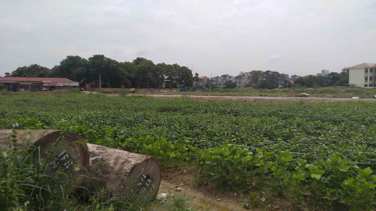 Khu đất đang được xây dựng cơ sở hạ tầng tại phường Đồng Nguyên, thị xã Từ Sơn, Bắc Ninh.