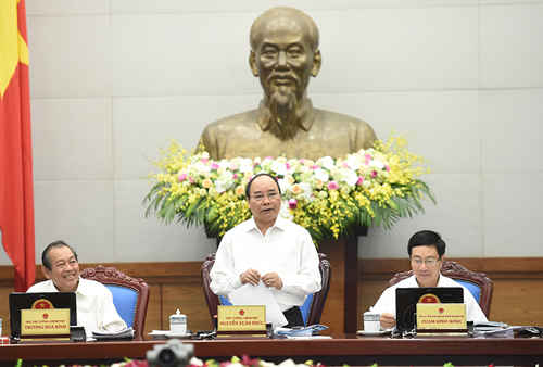 Thủ tướng Nguyễn Xuân Phúc chủ trì phiên họp Chính phủ thường kỳ tháng 10/2016