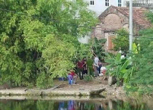 Lực lượng chức năng đào tìm kiếm ở khu vực nam thanh niên chỉ là nơi chôn lấp 2 cháu bé