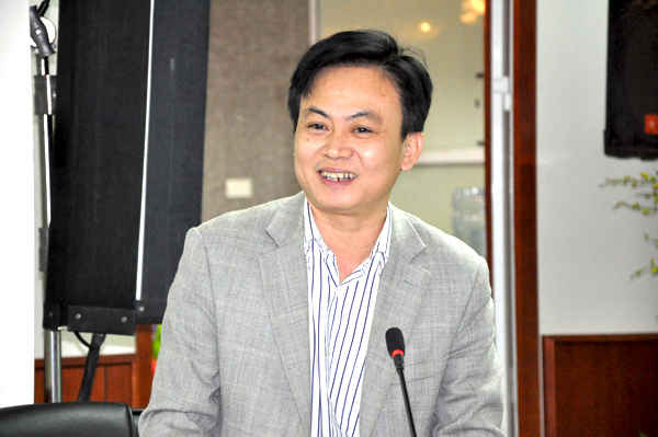 Ông Giang Đức Chung – Phó Vụ trưởng Vụ Tổ chức cán bộ phát biểu tại hội nghị