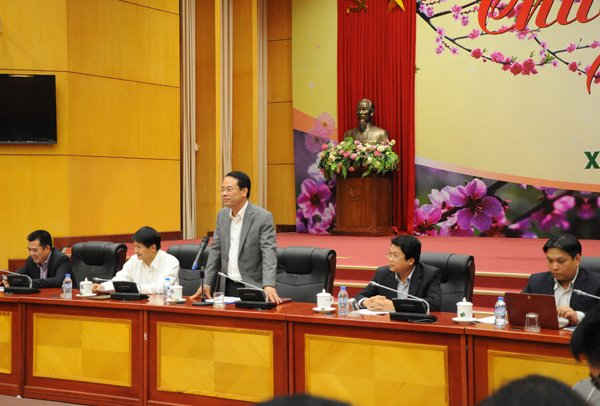 Lãnh đạo Văn phòng Bộ TN&MT chủ trì Hội nghị triển khai công tác năm 2017 của Văn phòng Bộ diễn ra chiều 7/2 tại Hà Nội
