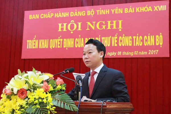 Tân Phó Bí thư Tỉnh ủy Yên Bái - ông Đỗ Đức Duy