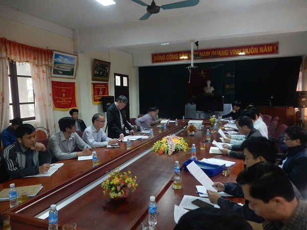 Đoàn kiểm tra Bộ TN&MT là việc với Công ty Kim loại màu Nghệ Tĩnh tại trụ sở đơn vị này