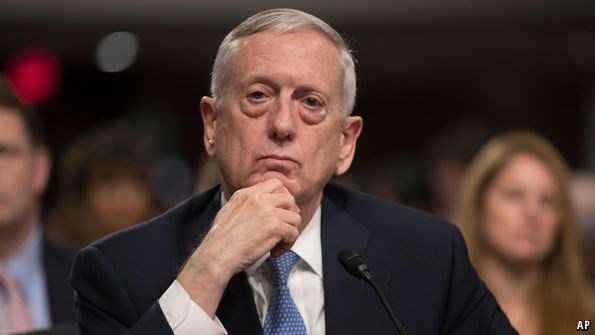 Bộ trưởng Quốc phòng Mỹ James Mattis. (Nguồn: AP)