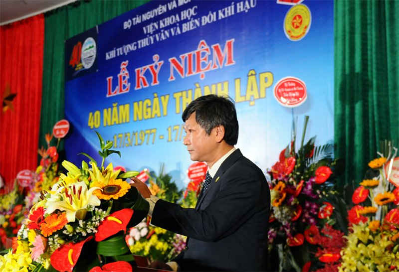 Lễ kỷ niệm 40 năm thành lập Viện Khoa học Khí tượng thủy văn và Biến đổi khí hậu