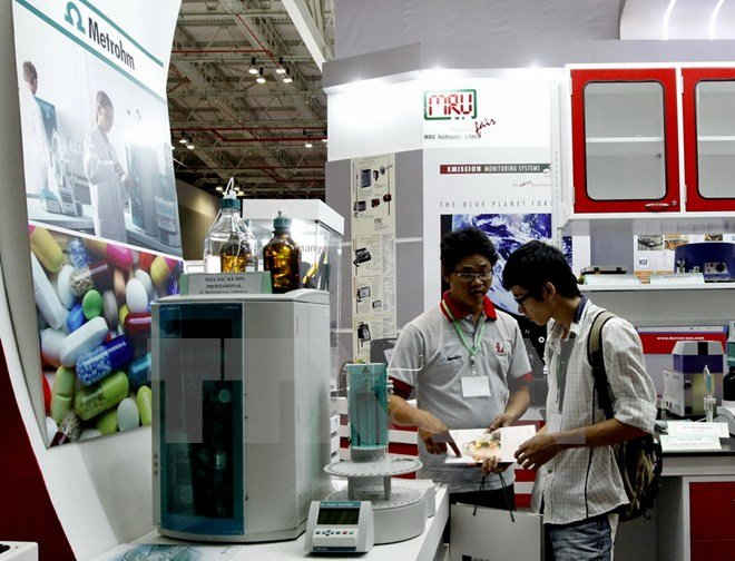 Triển lãm Analytica Vietnam đã được tổ chức lần thứ 5. Ảnh: TTXVN