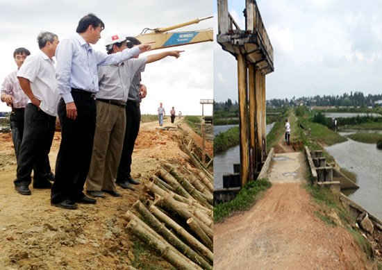 Cần có biện pháp giám sát công tác nạo vét thông luồng sông Vực Hồng để trách đảm bảo tính ổn định công trình kè Hòa Hà