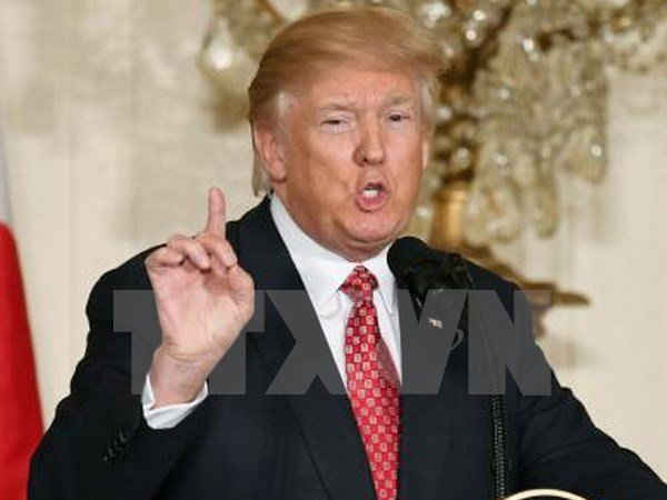 Tổng thống Mỹ Donald Trump. (Nguồn: Kyodo/TTXVN)