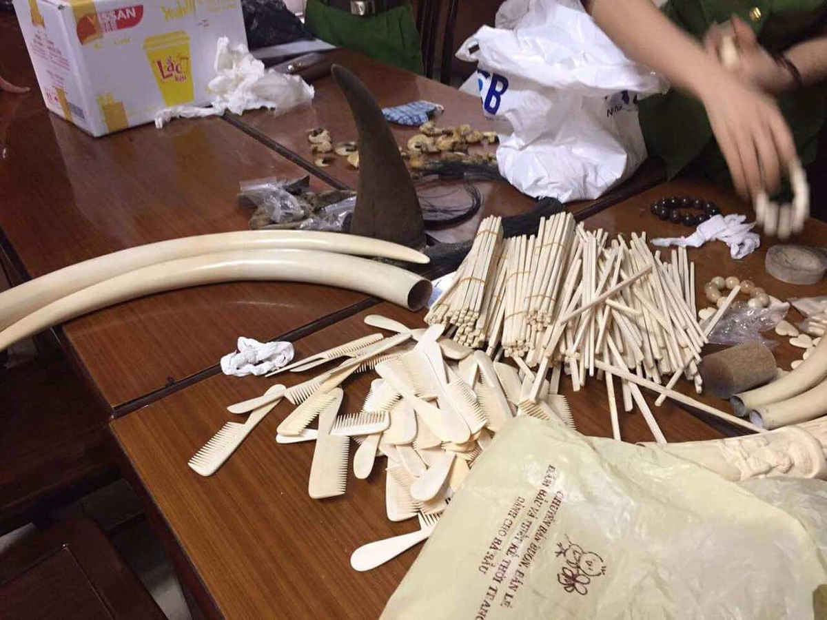 Tang vật tịch thu tại nhà đối tượng