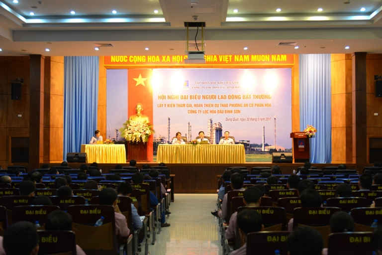 Hội nghị Người lao động của Công ty BSR với nội dung chính là thông tin quá trình cổ phần hóa 