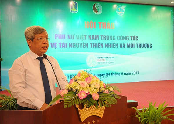 Thứ trưởng Bộ TN&MT Nguyễn Linh Ngọc phát biểu tại Hội thảo chiều 4/6