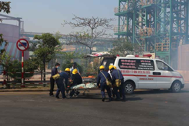 Diễn tập ứng phó sự cố hóa chất ở Nhà máy Hóa chất Biên Hòa - Đồng Nai (thuộc Công ty CP Hóa chất cơ bản Miền Nam)