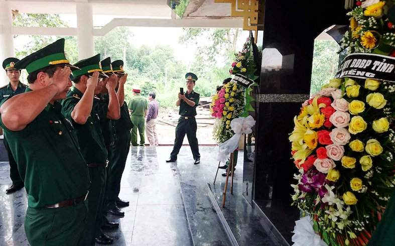 Bộ đội biên phòng Gia Lai tưởng nhớ các anh hùng liệt sĩ hy sinh trong cuộc chiến tranh bảo vệ biên giới Tây Nam