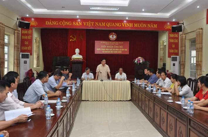 Bộ trưởng Trần Hồng Hà dẫn đầu đoàn công tác của Bộ Tài nguyên và Môi trường lên thăm hỏi, tặng quà hỗ trợ đồng bào tỉnh Yên Bái khắc phục hậu quả lũ ống lũ quét