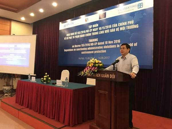 Ông Lê Văn Hợp, Vụ trưởng Vụ Pháp chế phát biểu khai mạc Hội nghị