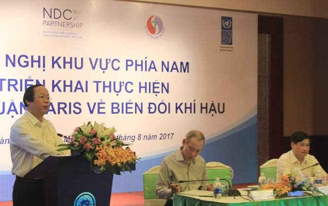 Thứ trưởng Bộ TN&MT Võ Tuấn Nhân phát biểu kết thúc  Hội nghị