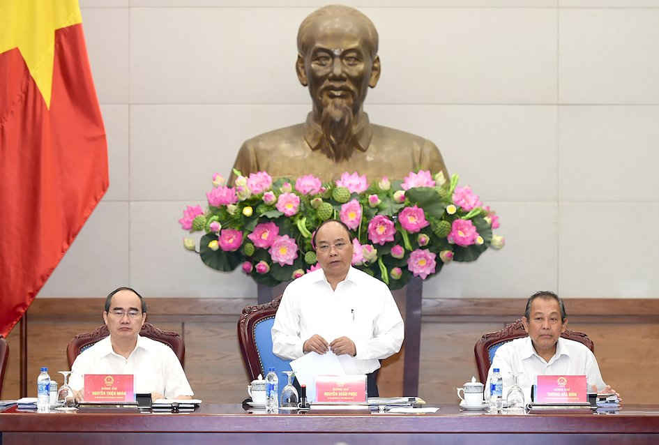 Thủ tướng Nguyễn Xuân Phúc phát biểu tại buổi làm việc