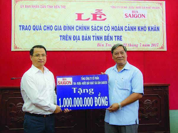 Sabeco ủng hộ 2 tỷ đồng triển khai các hoạt động đền ơn đáp nghĩa nhân Ngày Thương binh Liệt sỹ