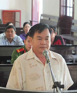 Bị cáo Lê Văn Sáu tại tòa