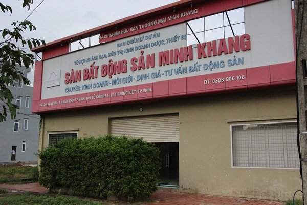 Văn phòng đại diện của Cty TNHH Minh Khang tại đường Lê nin