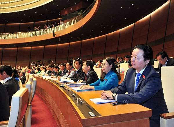 Đoàn Đại biểu tỉnh Bà Rịa - Vũng Tàu tại phiên khai mạc kỳ họp