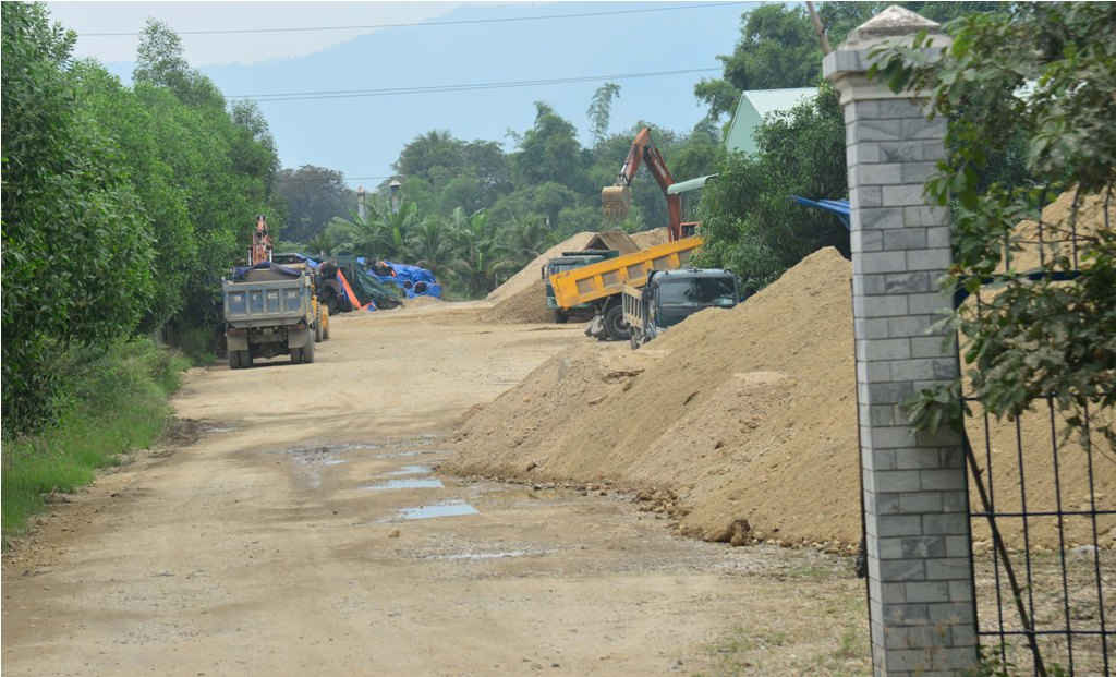 Một điểm tập kết cát quy mô lớn