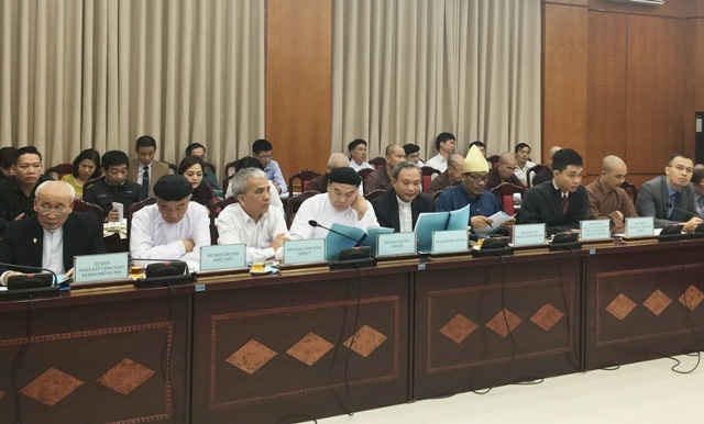 Đại diện các tổ chức tôn giáo tham gia Hội nghị