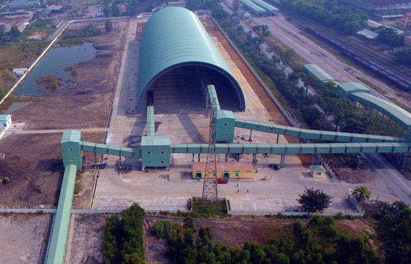 Một phần quy mô dự án hệ thống vận chuyển than