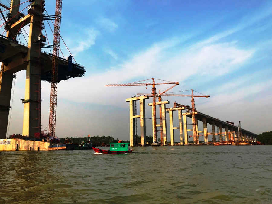 Tiến độ thi công đang được nhà thầu đẩy nhanh