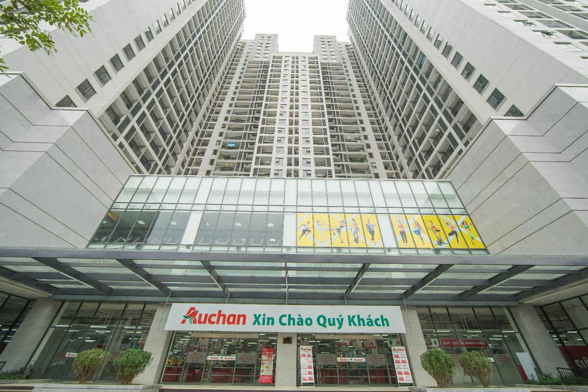 Siêu thị Auchan – Pháp tại TNR Goldsilk Complex có tổng diện tích lên tới 3200m2, trưng bày và bán hơn 8000 mặt hàng từ phổ thông tới cao cấp đảm bảo chất lượng và giá cả cạnh tranh. Tại hệ thống siêu thị Auchan có các quầy hàng thực phẩm, khu vực ăn uống. Ngoài ra, còn có các sản phẩm điện gia dụng, sản phẩm may mặc, thư viện văn phòng phẩm…
