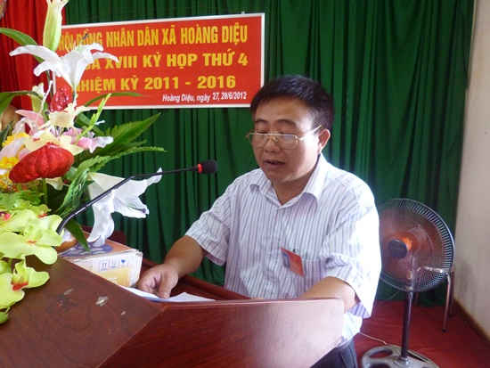 Ông Hoàng Đức Trường, nguyên Chủ tịch UBND xã Hoàng Diệu, huyện Chương Mỹ