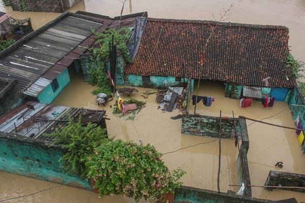 Hầu hết các khu vực ở Ramgaduwa bị ngập lụt