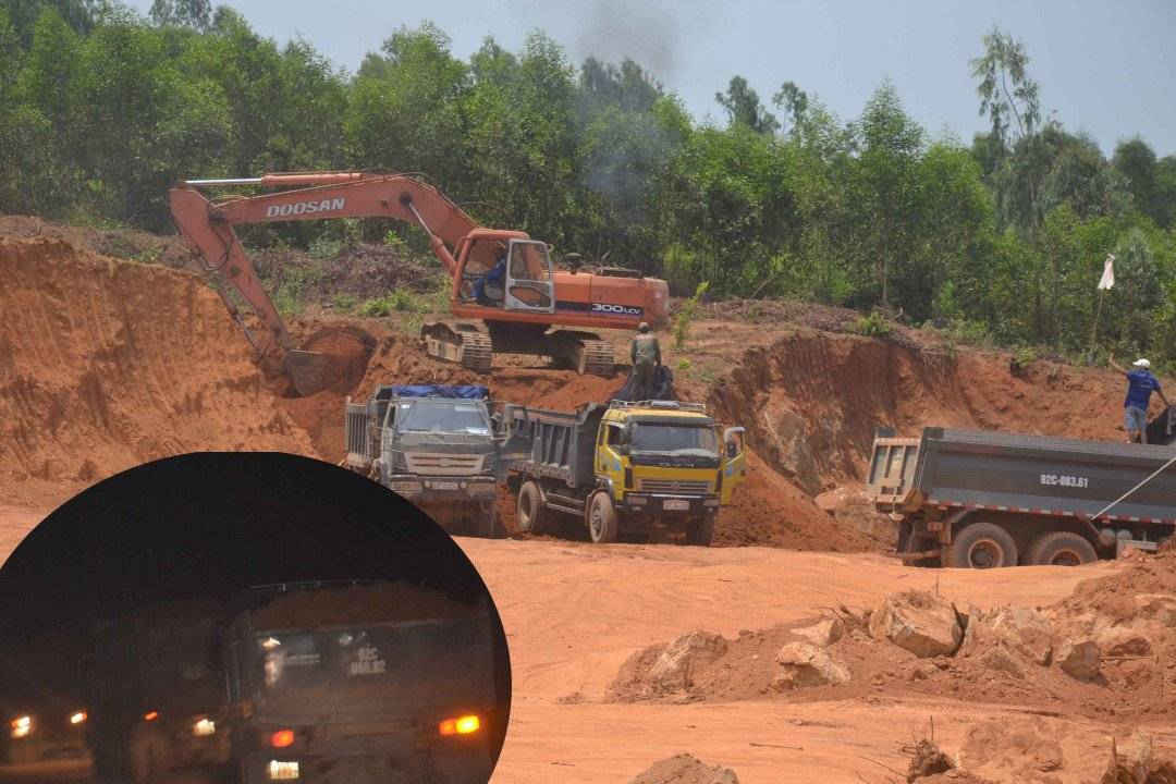 Nhiều tổ chức, cá nhân lợi dụng việc bóc tầng phủ tận thu san lấp để hợp thức hóa khai thác đất đồi trong dân