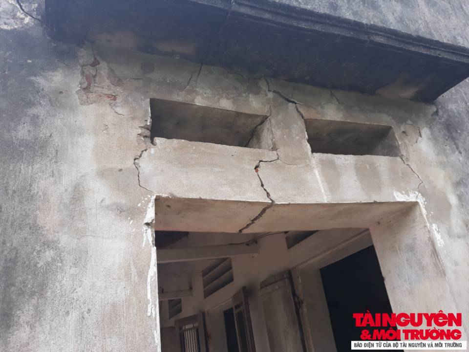 Nhà dân nứt toác, nguy cơ đổ sập vì thi công dự án trạm bơm Nghi Xuyên