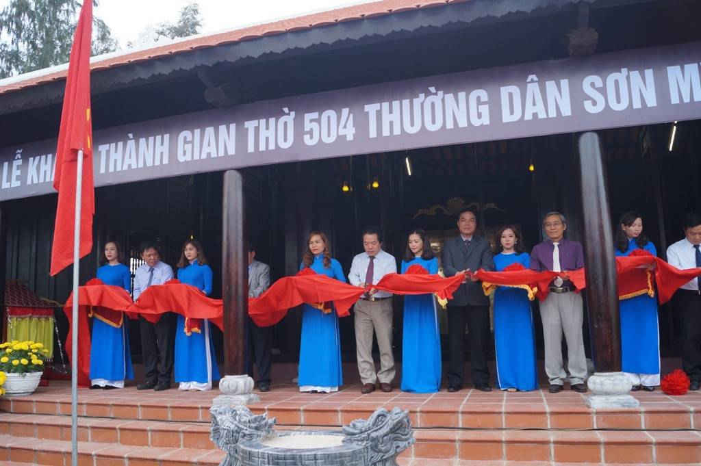 Cắt băng khánh thành gian thờ 504 nạn nhân vụ thảm sát Sơn Mỹ