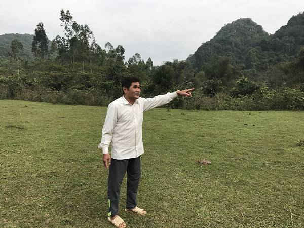 Khu đất của gia đình ông Lương Văn An được UBND huyện cấp năm 1996 nay được chia cho các hộ khác trong đó có cả Cán bộ xã
