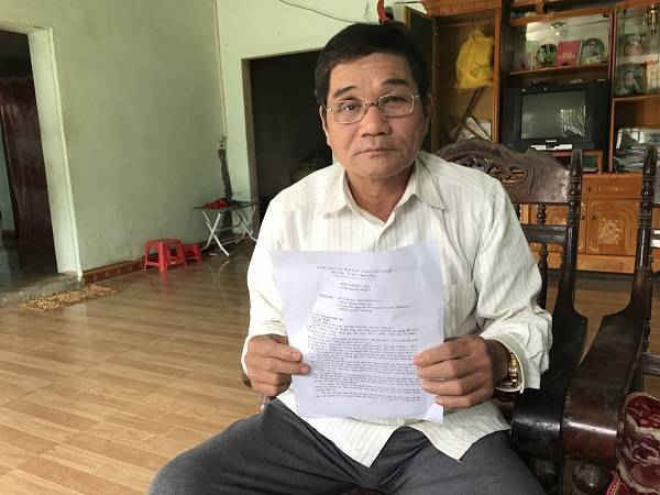 Ông Lương Văn An gửi đơn đến Báo Tài nguyên & Môi trường