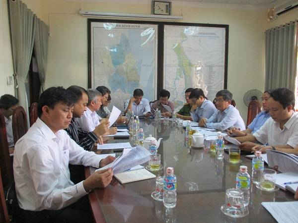 Quang cảnh buổi làm việc giữa Trung tâm truyền thông Tài nguyên và Môi trường – Bộ Tài nguyên và Môi trường với UBND tỉnh Bình Định