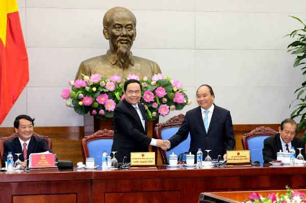 tnmt Thủ tướng Nguyễn Xuân Phúc làm việc với Ủy ban Trung ương Mặt trận Tổ quốc Việt Nam