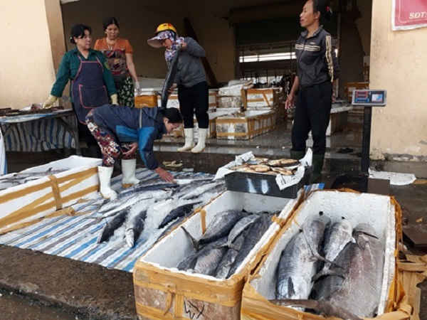 Mặt hàng “hót” nhất là cá thu đen và trắng