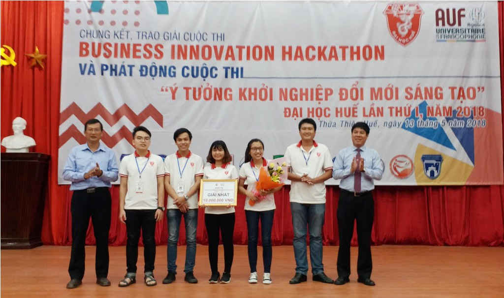 Trao giải cho các nhóm đạt giải