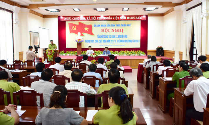 Hội nghị tổng kết công tác quản lý, bảo vệ rừng- phòng cháy chữa cháy rừng năm 2017 của tỉnh Thừa Thiên Huế