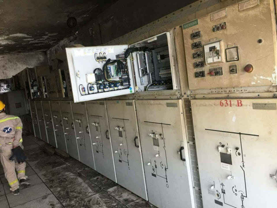 Vụ nổ khiến dây chuyền sản xuất của Nhà máy xi măng Xuân Thành phải dừng hoạt động.