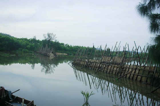 1 vỡ đập ngăn mặn sông Trà bồng