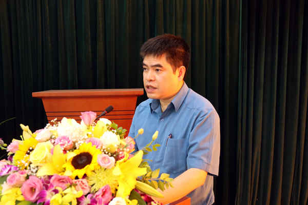  Cục trưởng Cục Viễn thám quốc gia Nguyễn Quốc Khánh báo cáo 