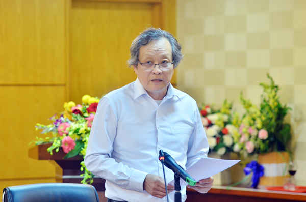 ông Vũ Sĩ Tuấn - Phó Tổng cục trưởng Tổng cục Biển và Hải đảo Việt Nam đề nghị các nhà báo tiếp tục phối hợp với Tổng cục trong công tác thông tin, tuyên truyền