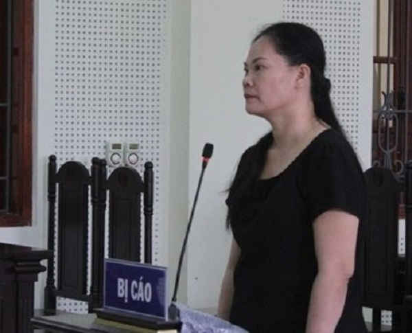 Đối tượng Vi Thị Hoa tại tòa