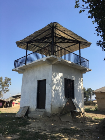Trạm quan sát cá heo ở Kuti, Kailali, Viễn Tây Nepal. Ảnh: Emma Karki