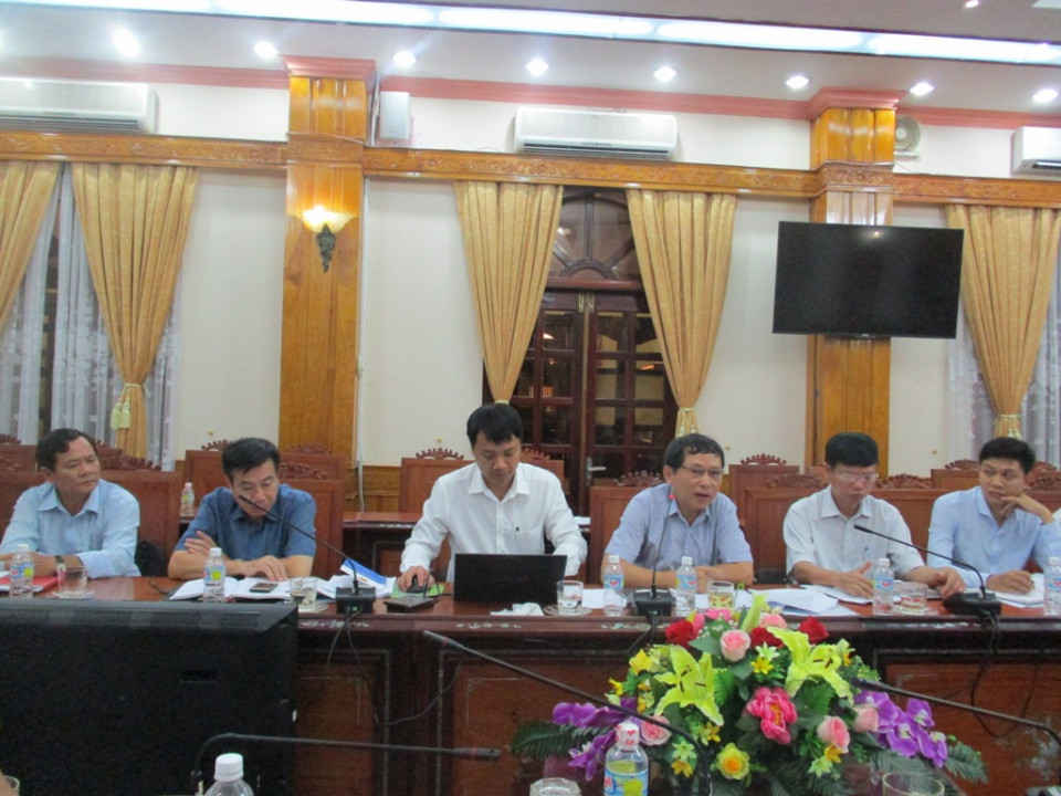 Phó Tổng cục Trưởng Tổng cục Khí tượng Thủy văn Lê Thanh Hải dẫn đầu Đoàn công tác Tổng cục Khí tượng thủy văn
