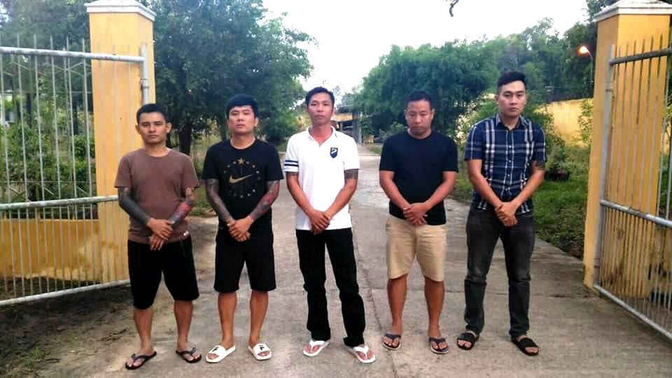 Các đối tượng bị bắt